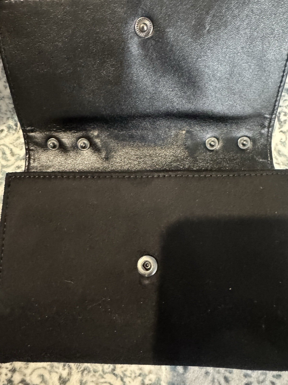 Nine West Wallet Black With Beading In Excellent Condition 