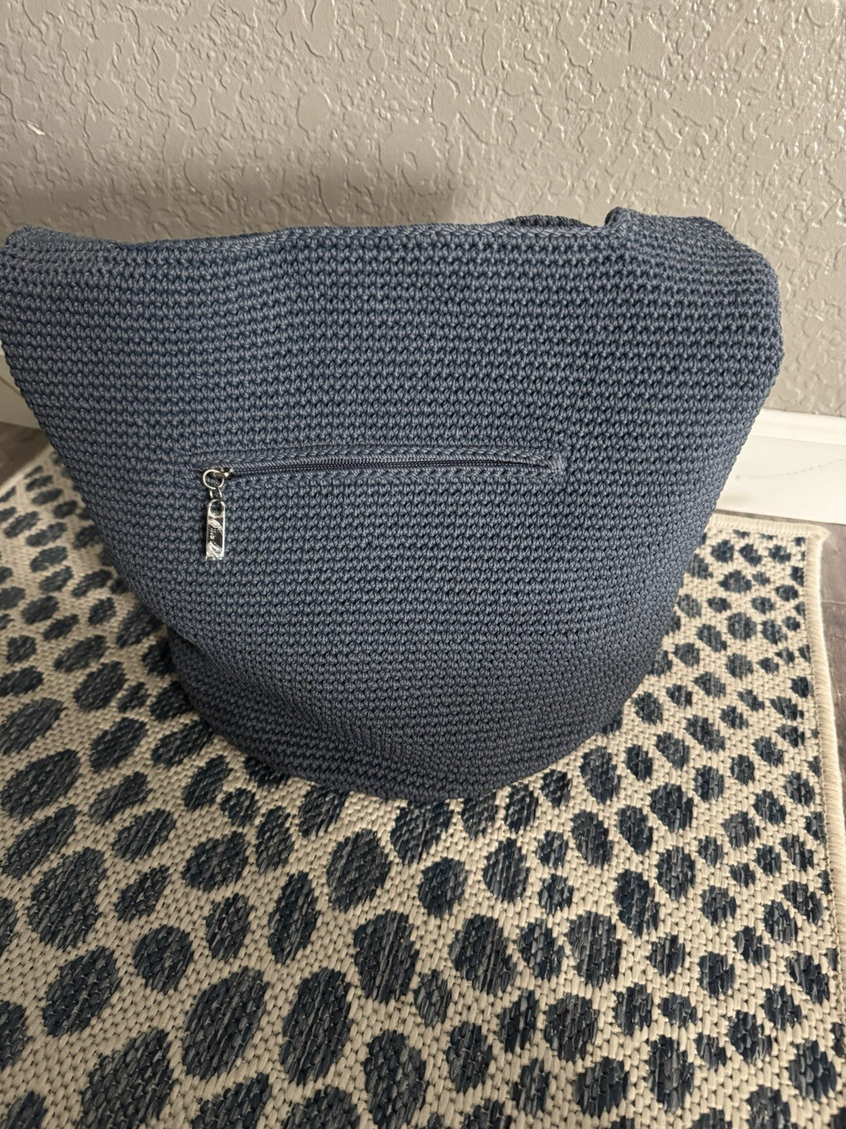 The SAK Crochet Knit Hobo Bag Blue New