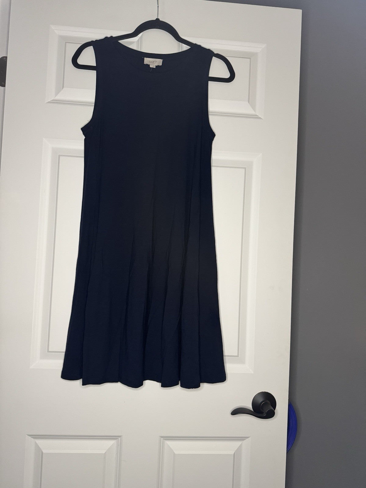 Loft Sleeveless Dress Navy Small Nwt 59.99