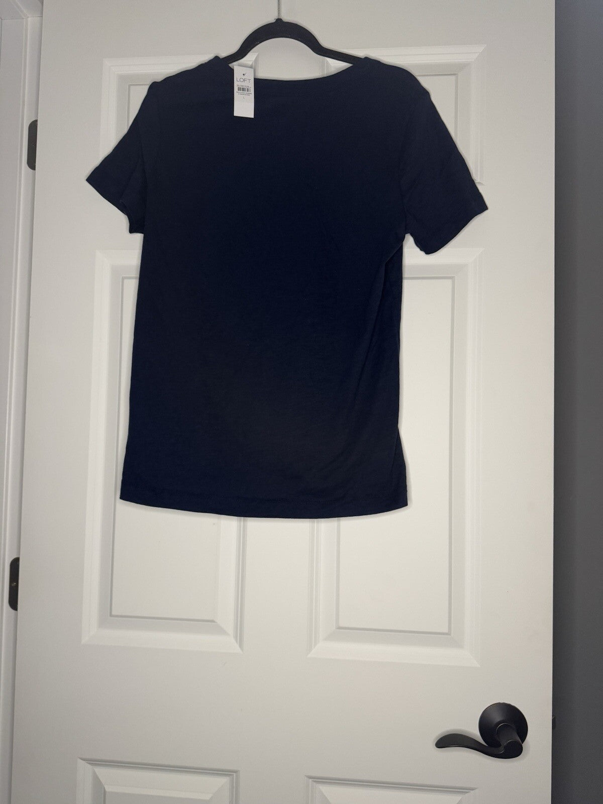 Loft Short Sleeve T Shirt Large Optimist Shamrock Navy W Green Nwt 