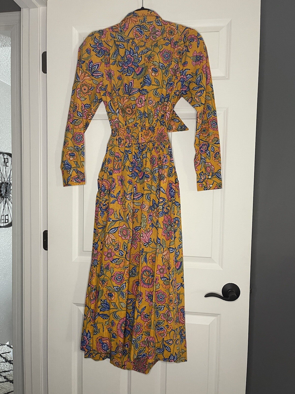 House Of Harlow 1960 Dress Small Cut Out Stomach Orange W Multi Floral