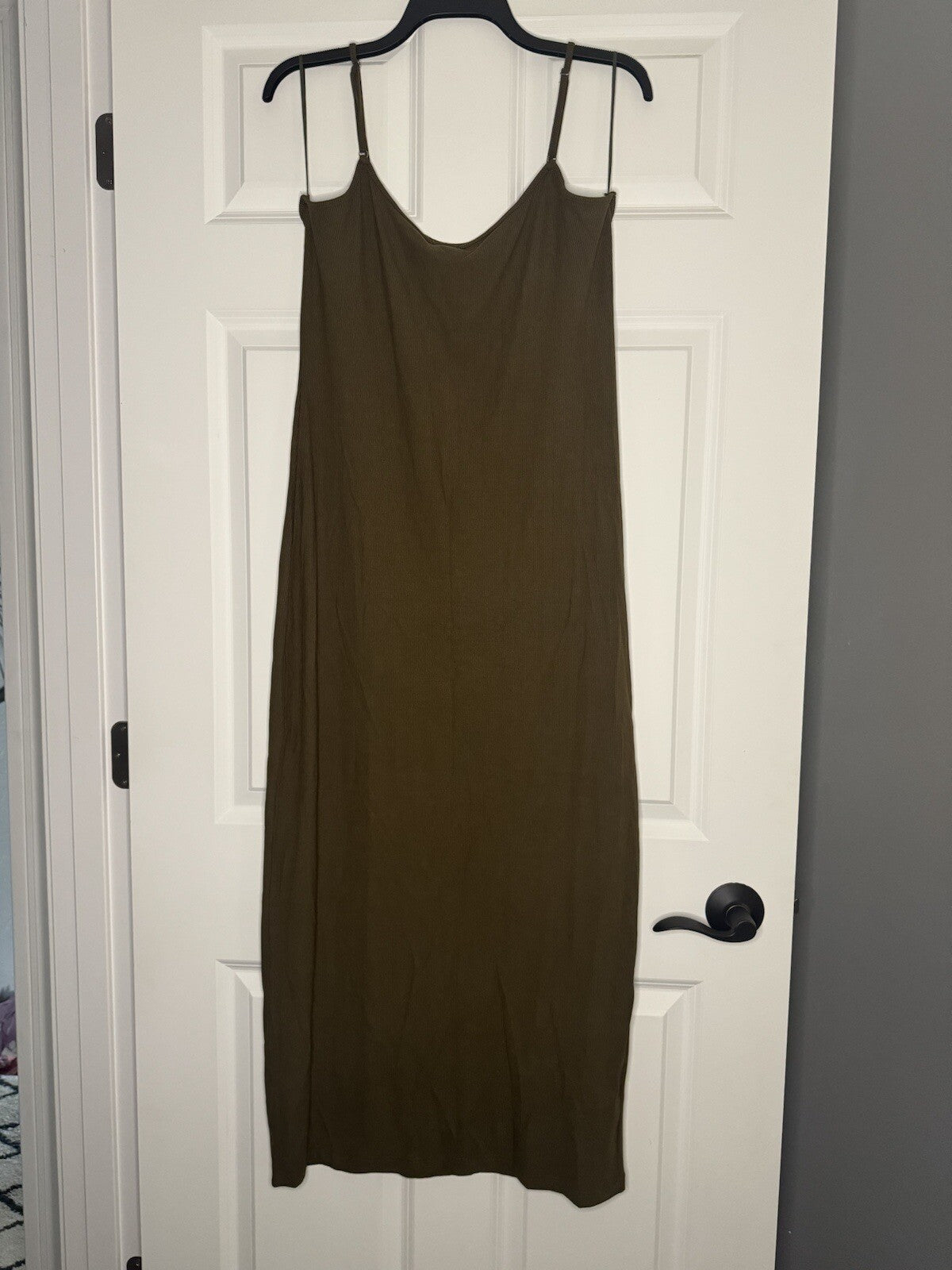 Vici Sleeveless Dress Xl Ribbed Green 