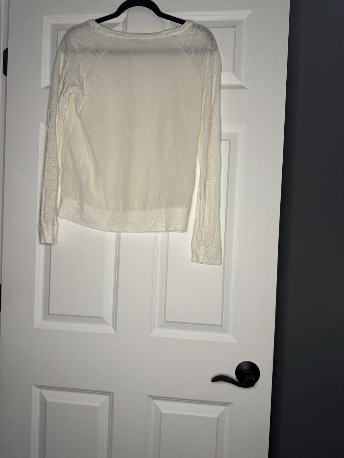 Adriano Goldschmied Long Sleeve Blouse Small Ivory 