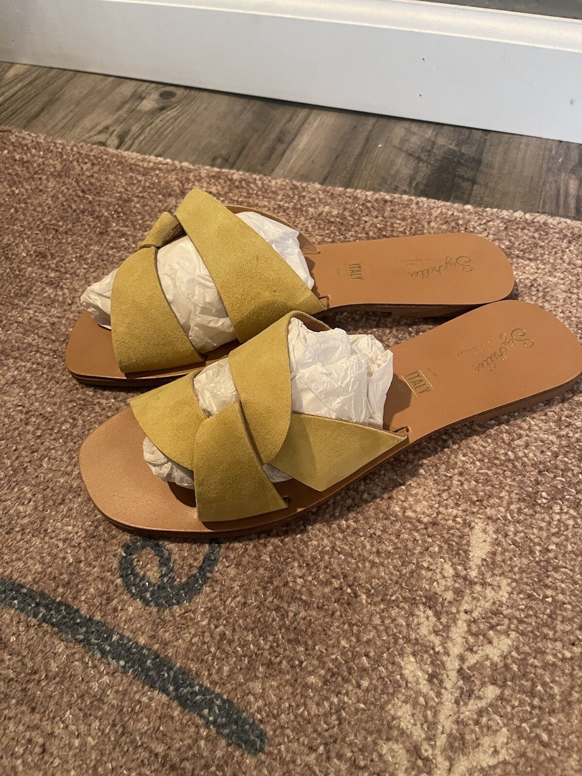 Seychelles Sandals Size 9 Yellow Brand New 