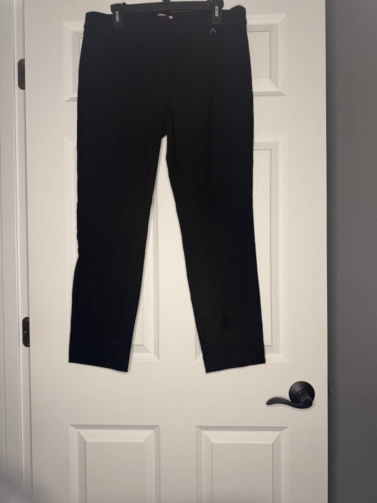 Lila Rose Slacks Black Checkered Size 12