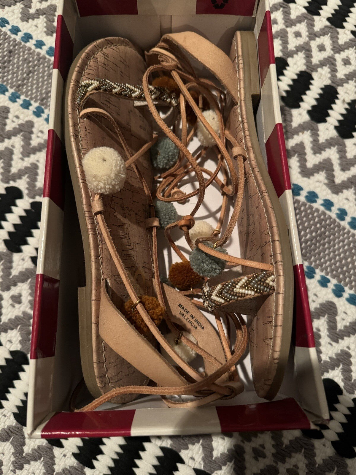 Circus By Sam Edelman Sandals Valencia Naked natural Multicolor 9.5 New 
