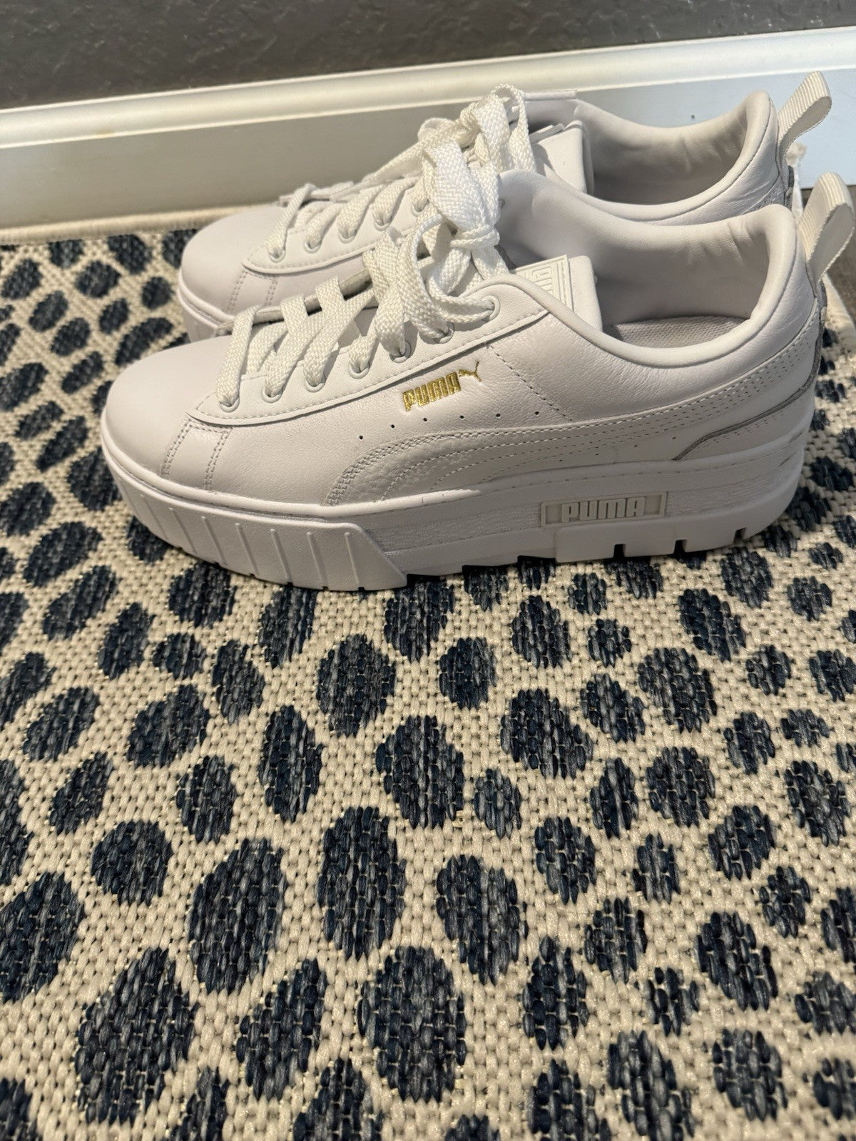 Puma Women’s Platform Sneakers Size 10 New Small Mark As Shown 