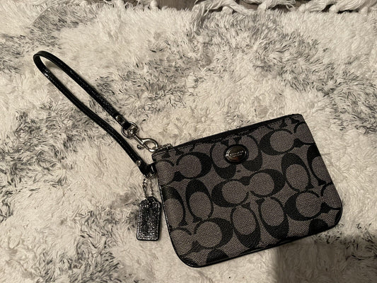 Black coach wristlet new without tags