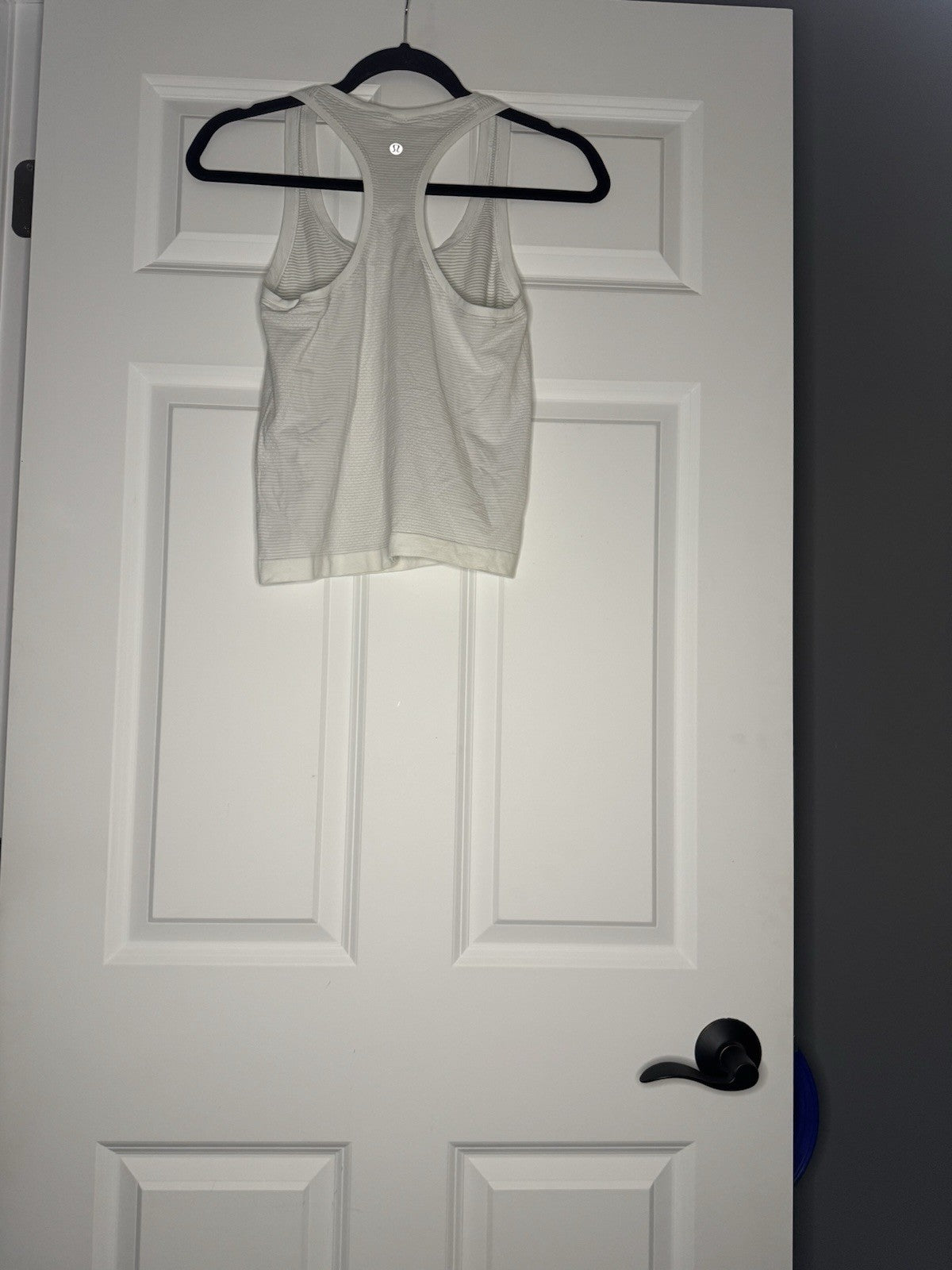 Lululemon Racerback Tank Top White Striped Size 4