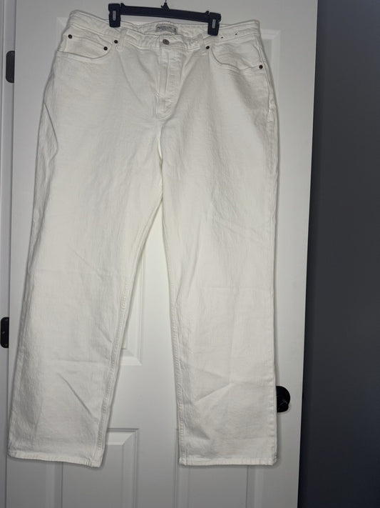 Abercrombie And Fitch Curve Love The 90s Relaxed High Rise Jeans 18 Long Nwt 90 