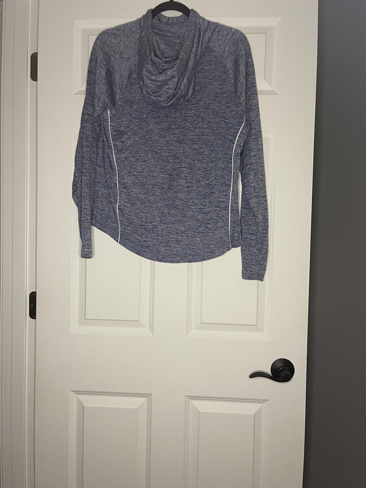 Under Armour Loose Heat Gear Long Sleeve Xl Womens Blue Heathered Hooded