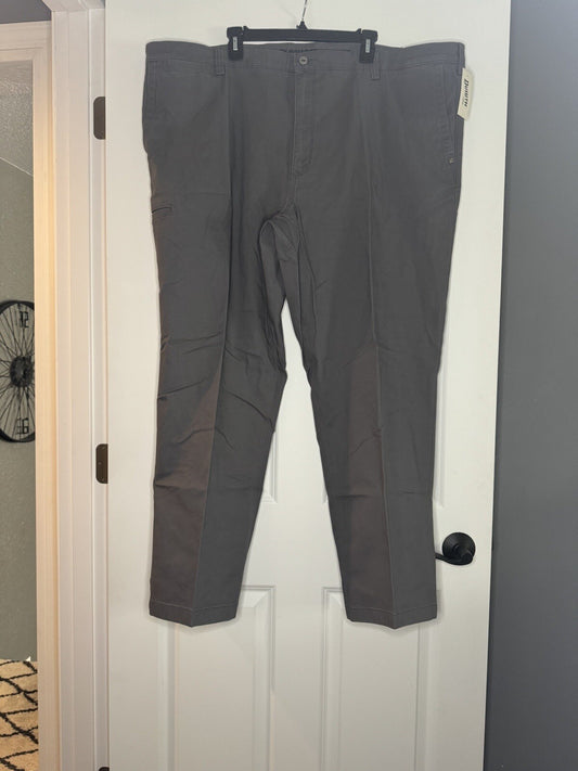 Duluth Trading Co Flex Ballroom Khakis Relaxed Fit 48 X 32 Gray Nwt 