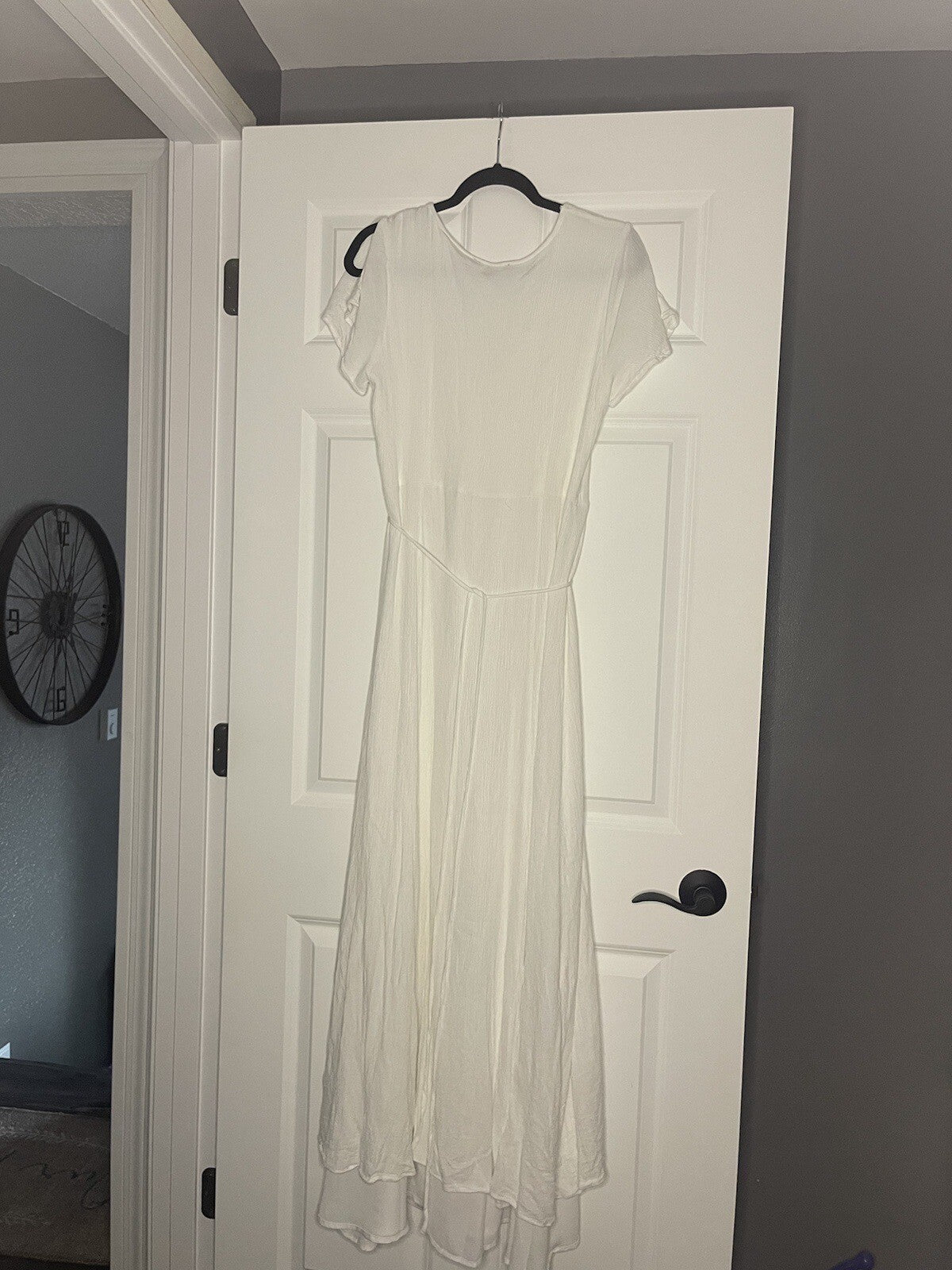 Lulus Long Wrap Dress Xl White 
