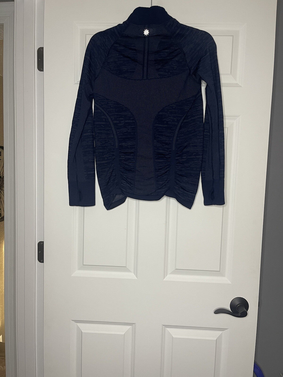 Athleta lightweight half zip medium navy 