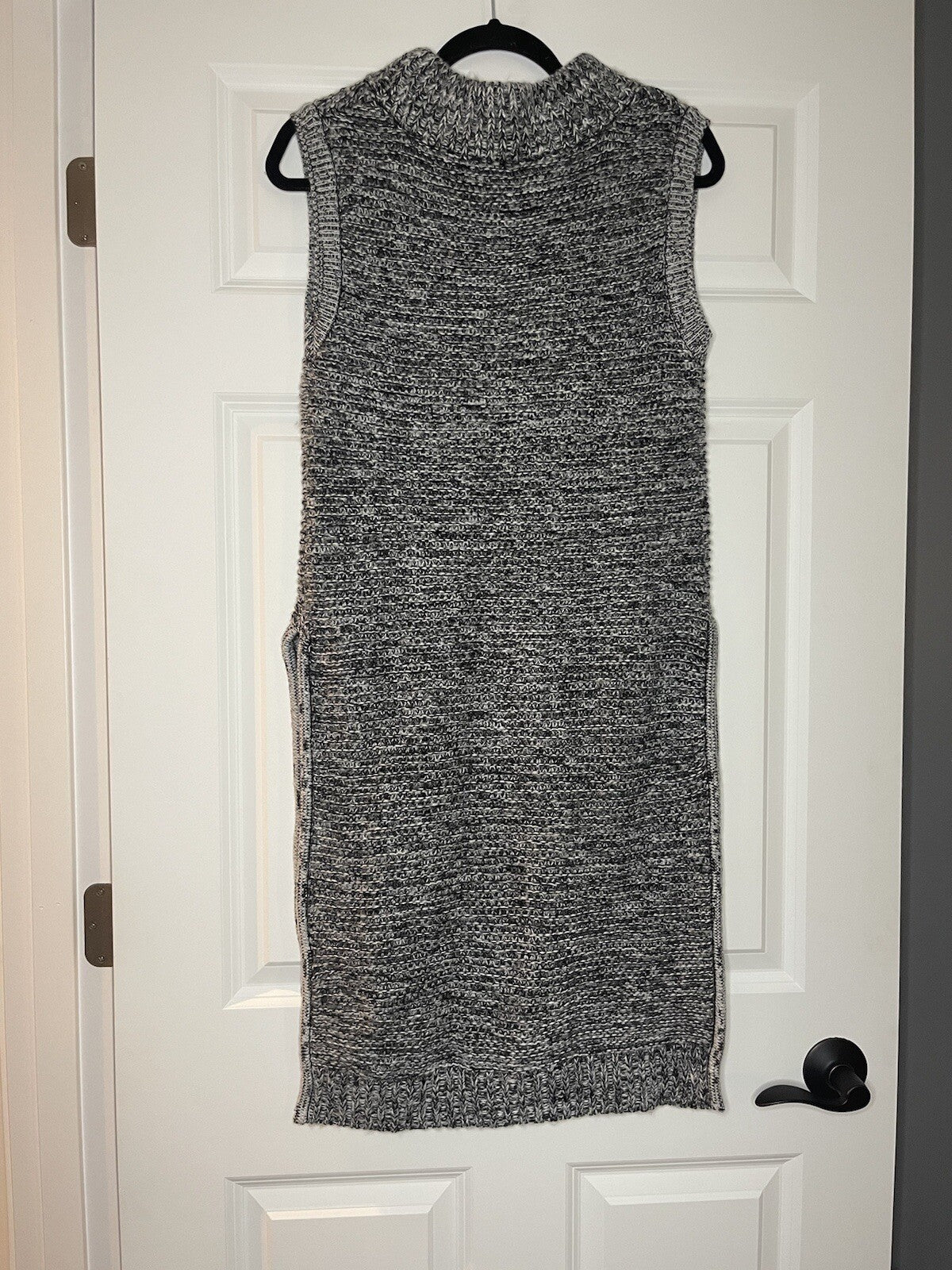 Elan Evereve sleeveless sweater dress small gray white mix NWT