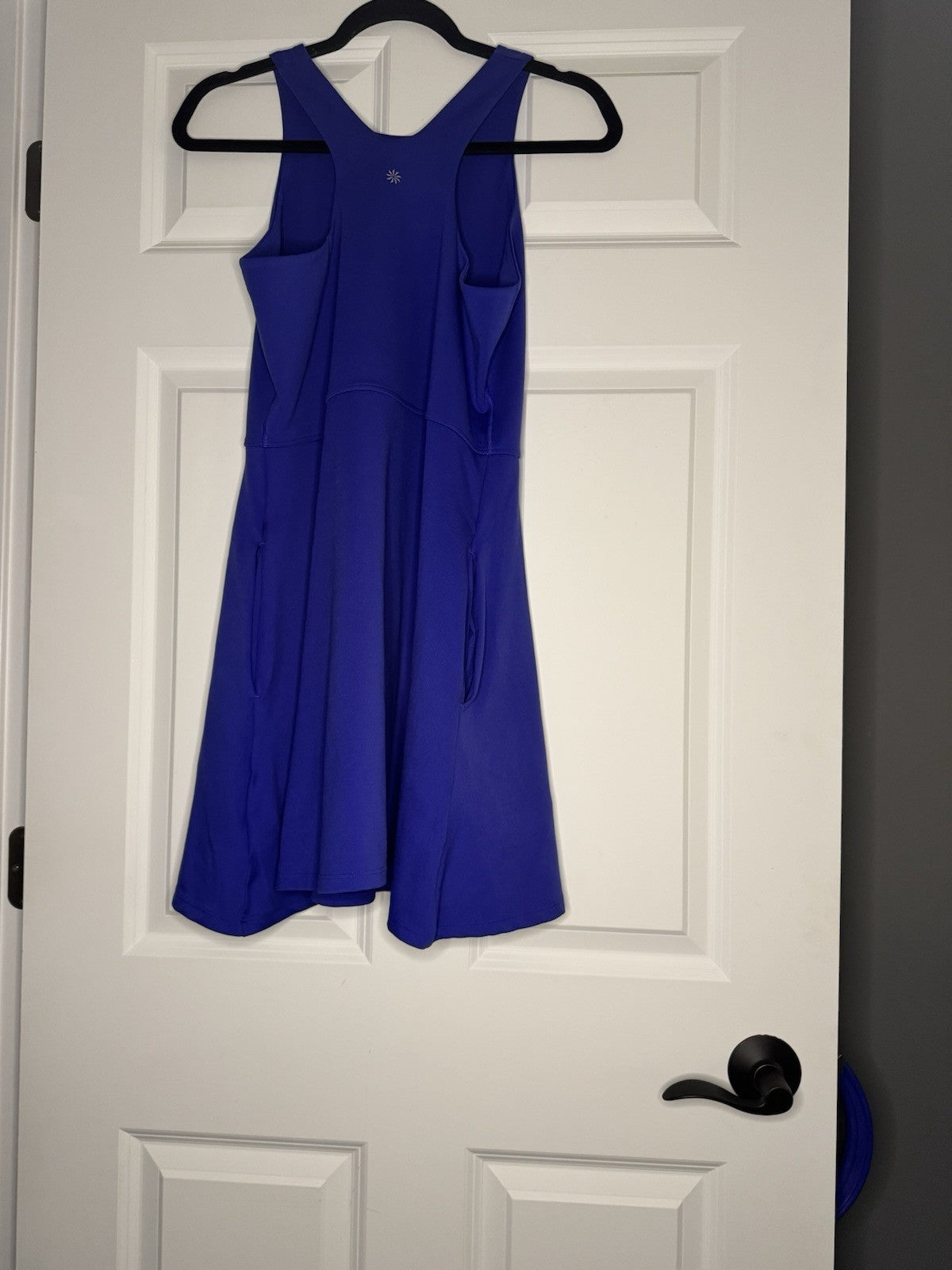 Athleta Sleeveless Activewear Dress Large Violet W Pockets