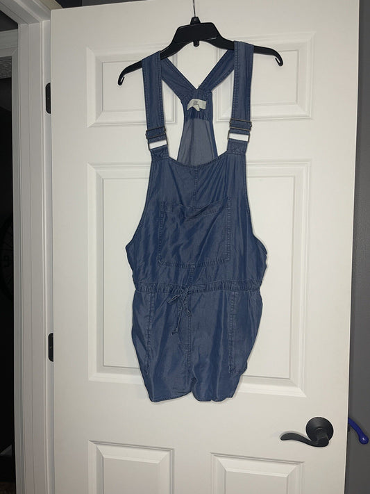 Thread & supply overall shorts medium blue 