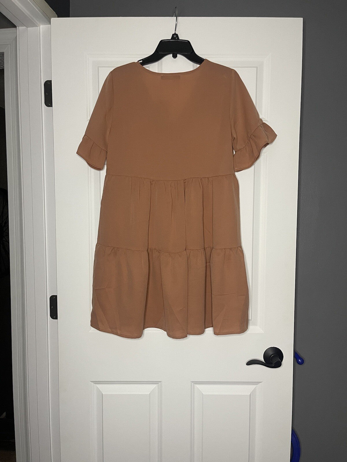 Maverick the collection short sleeve dress medium mauve nwt 