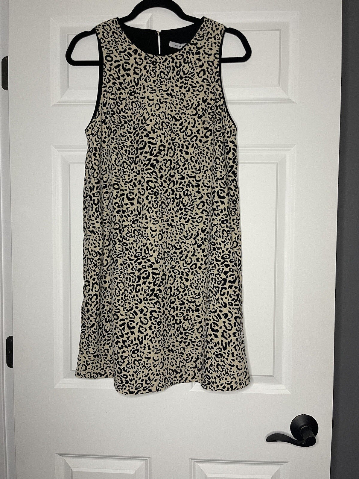 Naked zebra sleeveless dress brown black animal print medium NWT