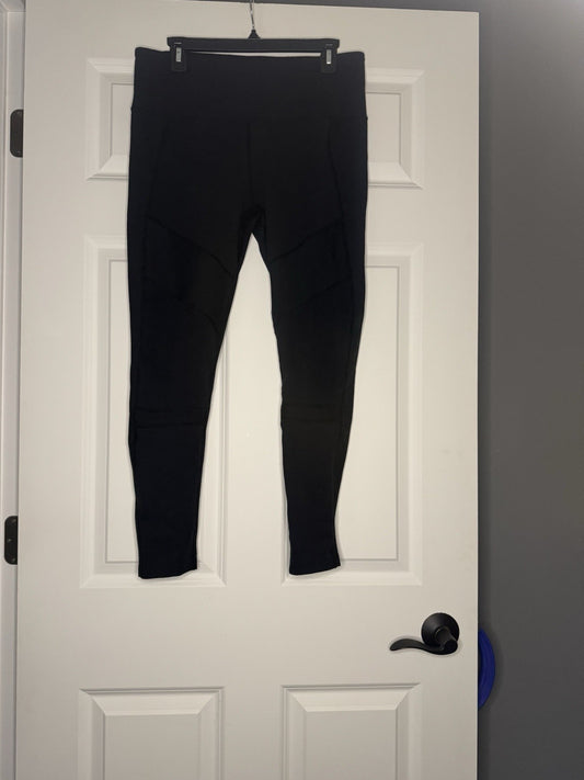 Zella Leggings Ribbed Black Large 