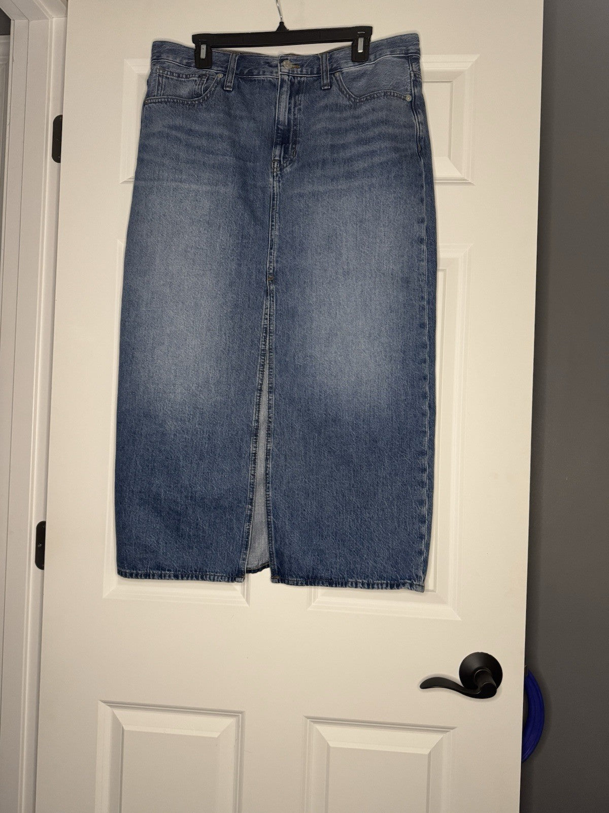 Madewell Jean Skirt Size 30 With Slit In Front 