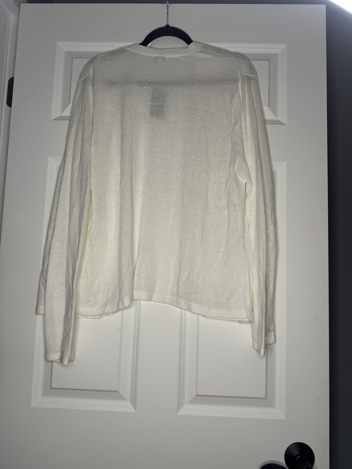 J Jill Lightweight Cardigan White Xl Nwt 69