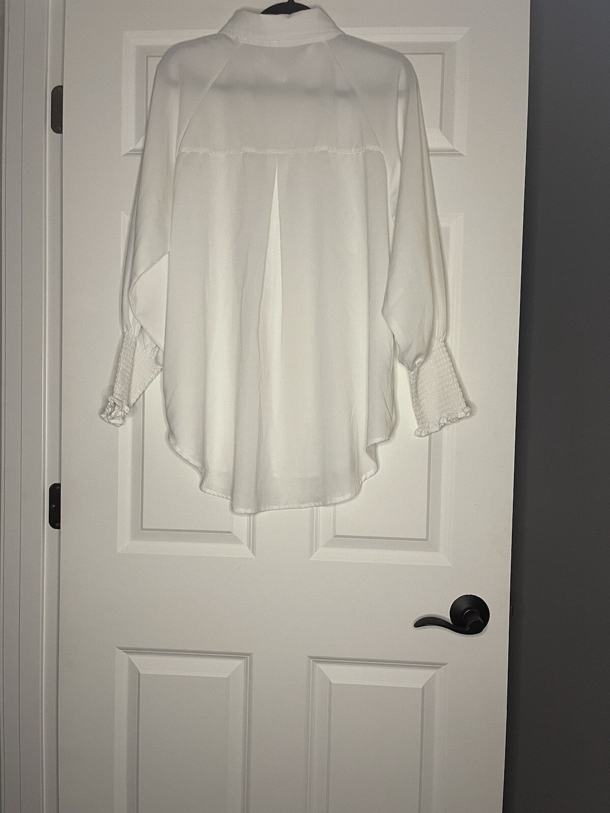 Nlbzydhfc Long Sleeve Cover Up White Button Up Nwot