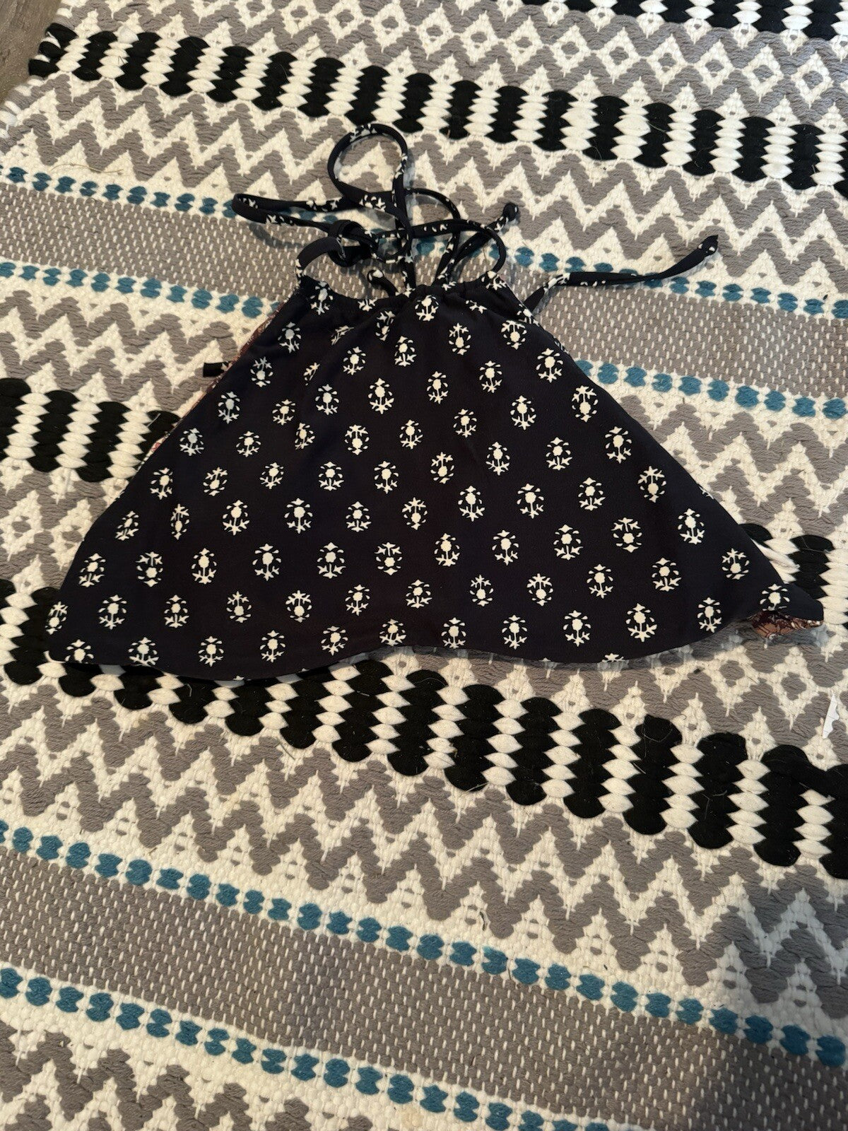 Rip Curl Small Bikini Top Reversible Multicolor Print 