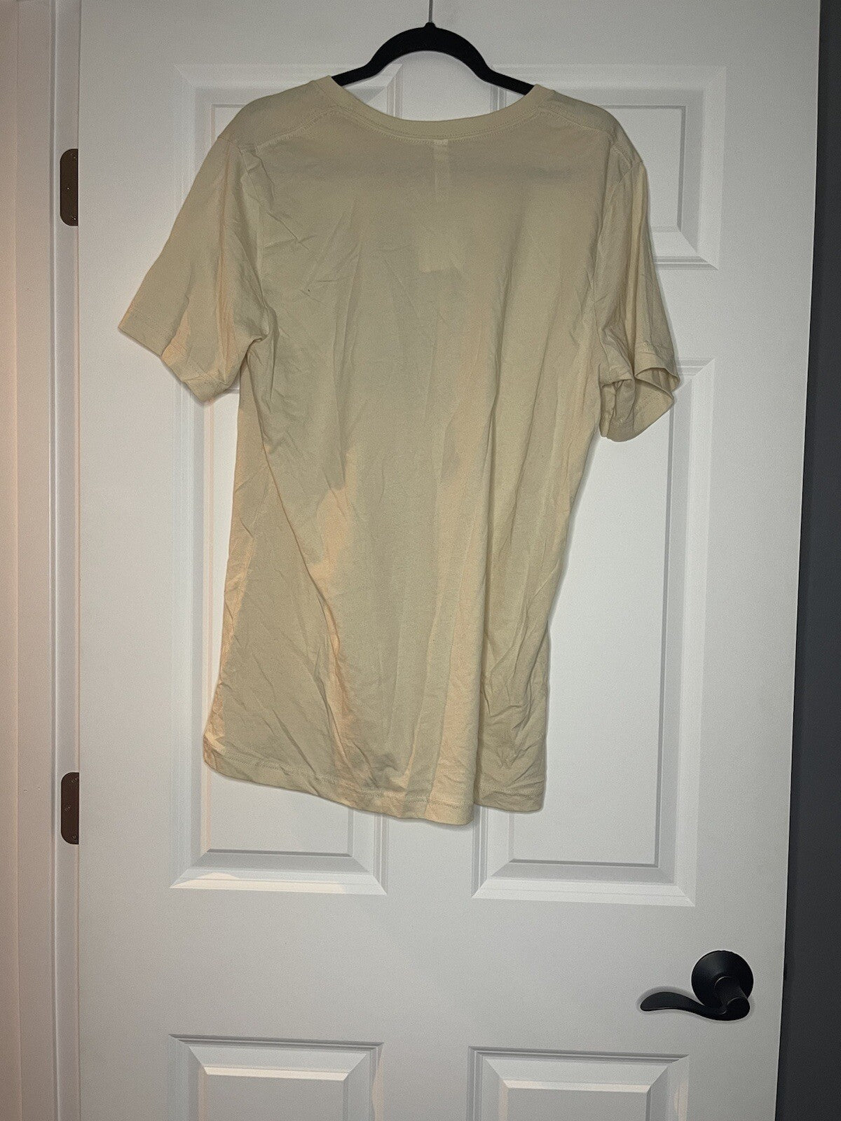 Bella canvas t shirt large cream with animal print writing game day NWT