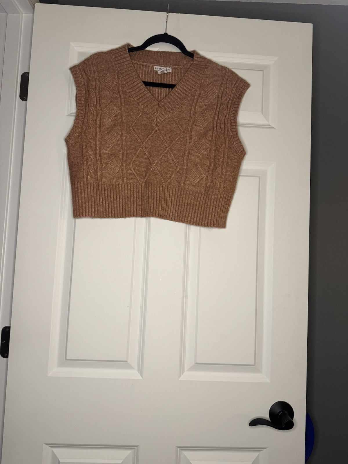 Sincerely Jules Sleeveless Sweater Small Mauve Mix 