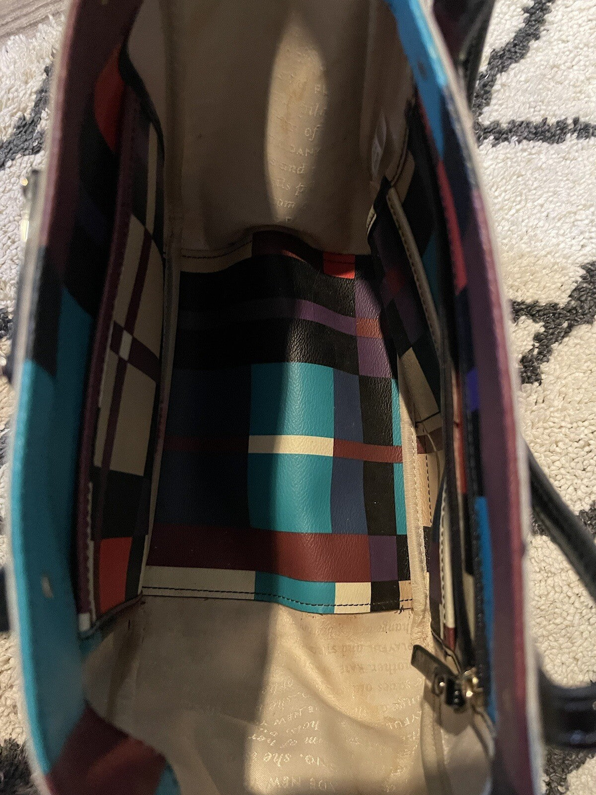 Kate Spade Purse Black Green Plum Red Beige 