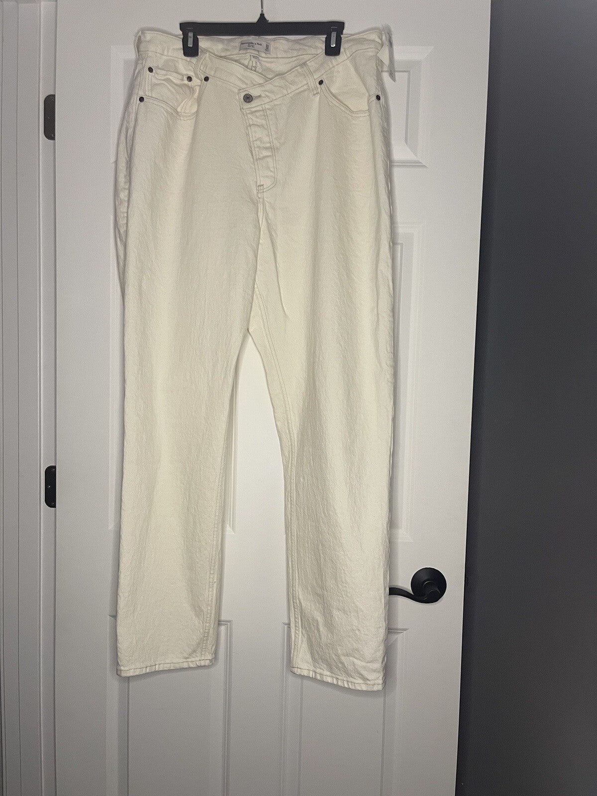 Abercrombie And Fitch Curve Love The Dad High Rise Jeans 33/16 Tall New W Tags