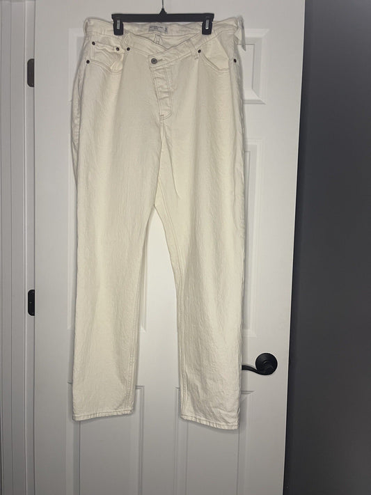 Abercrombie And Fitch Curve Love The Dad High Rise Jeans 33/16 Tall New W Tags
