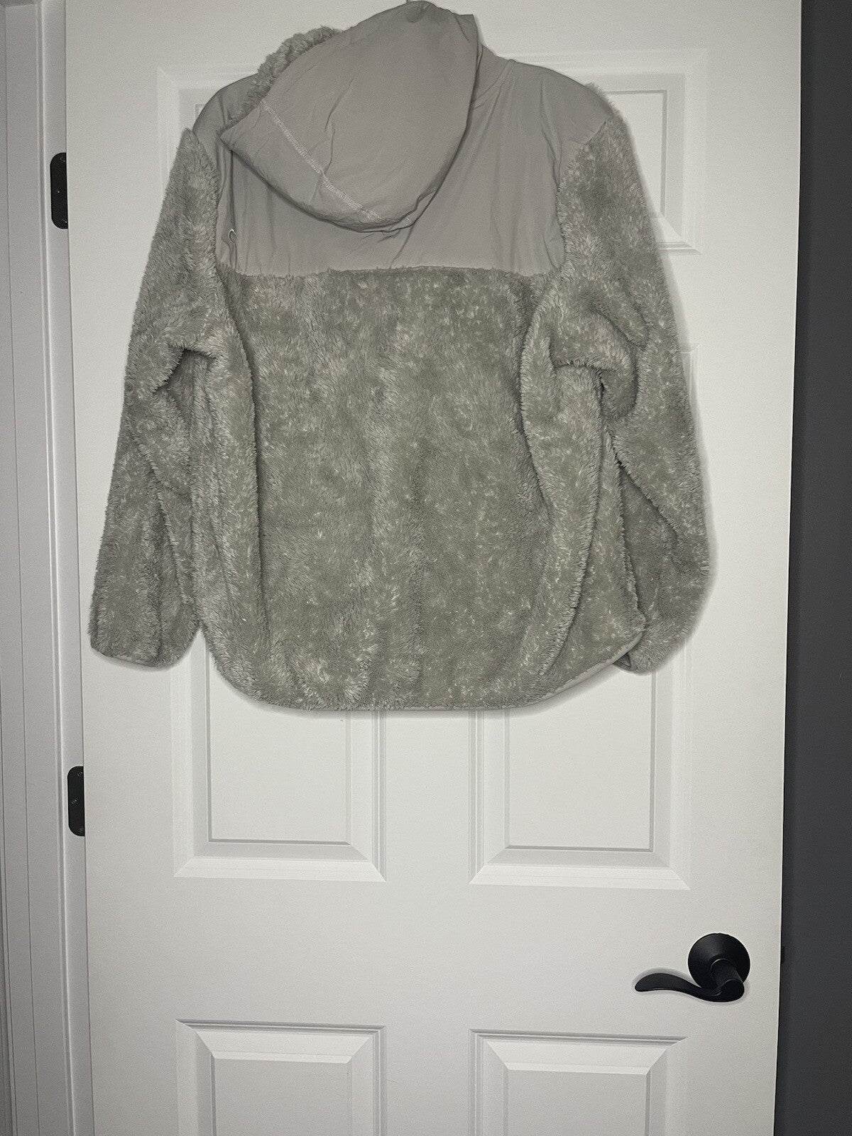 Zyia Active Fleece Zip Up Large Gray