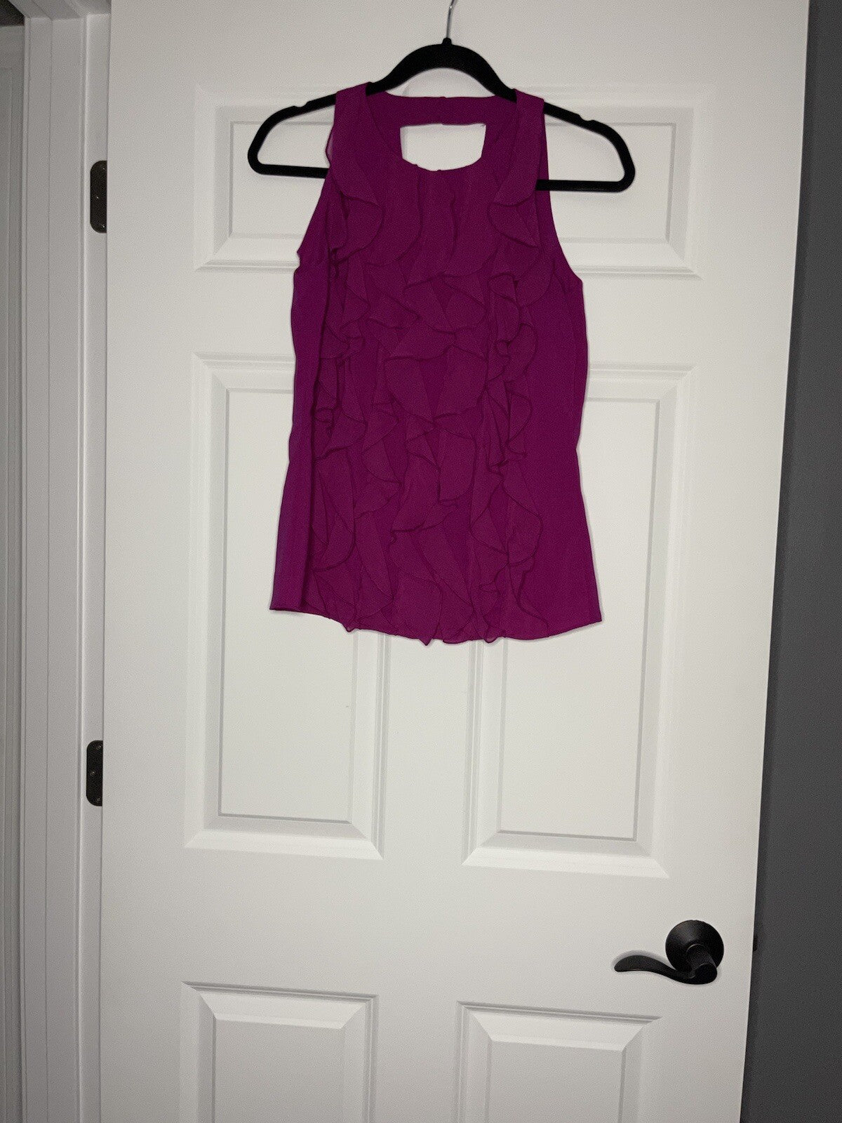 Trulli sleeveless blouse xs pink ruffle layered