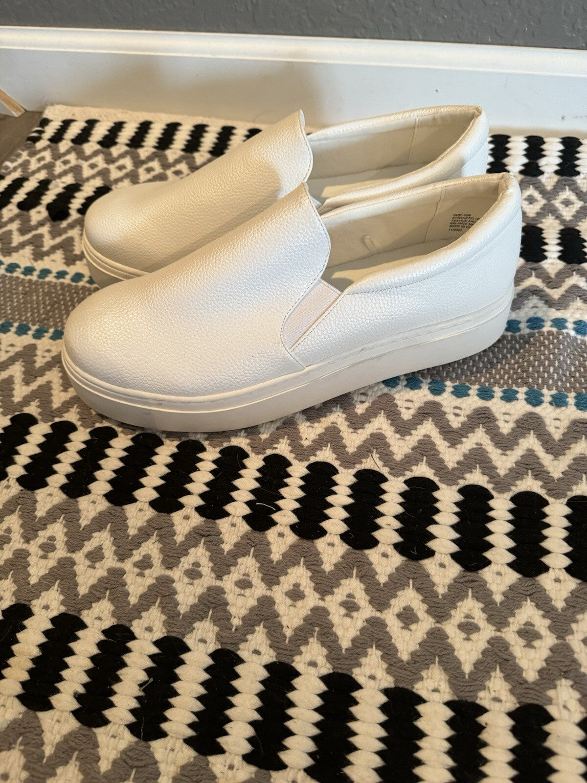 Lane Bryant Platform Loafers Size 10 White Brand New Msrp 79.95