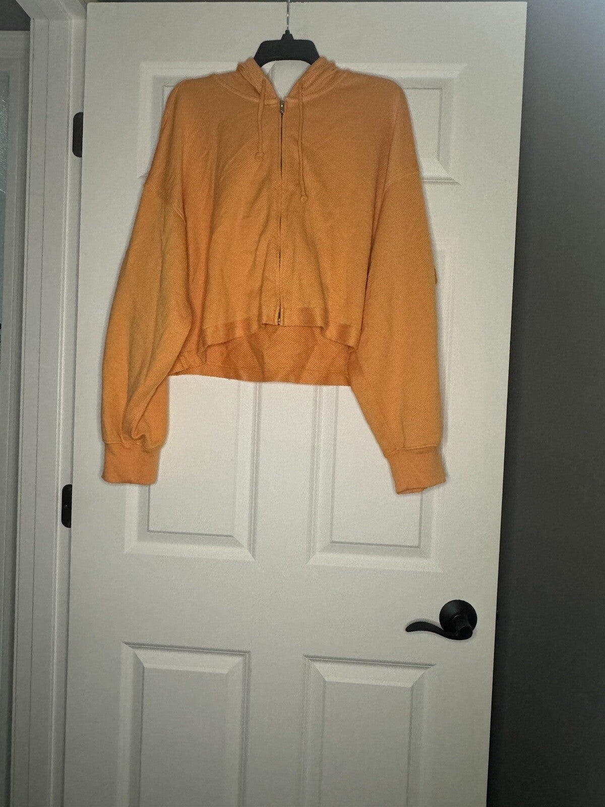 Aerie Hooded Zip Up Sweatshirt Xl Orange 