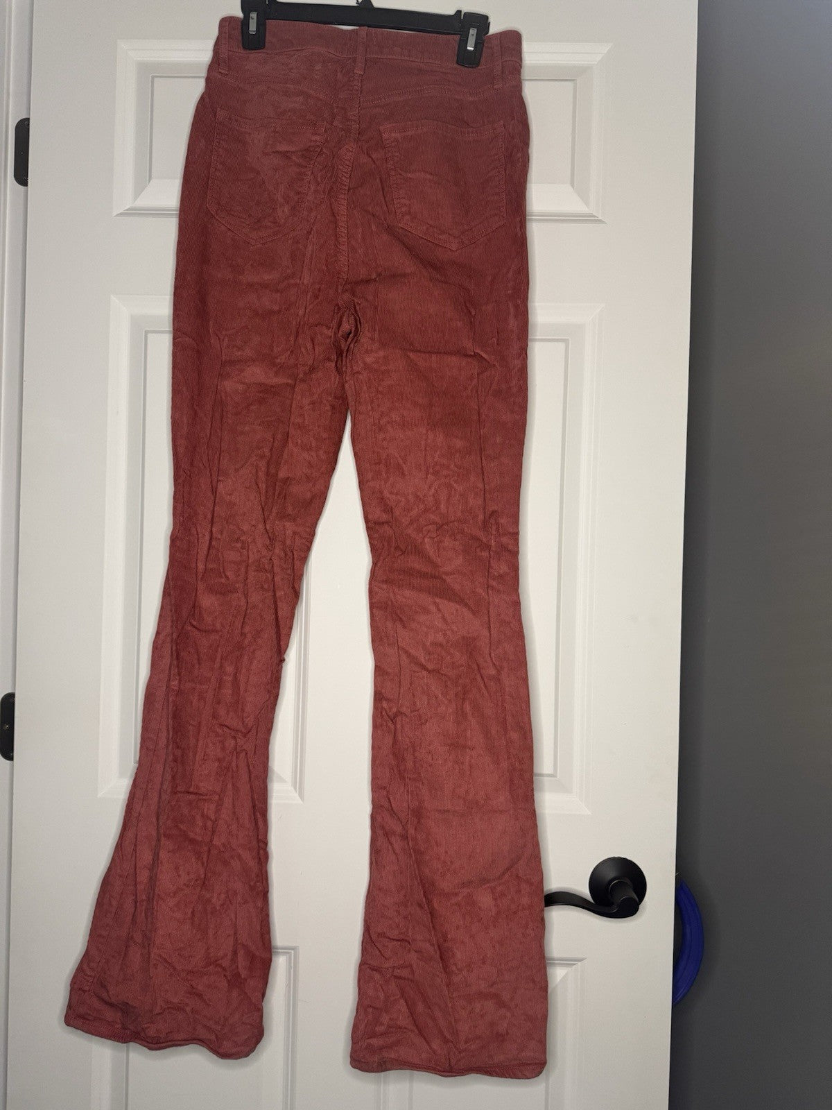 Old Navy Higher High Rise Flare Corduroy He’s A 8 Tall Salmon Secret Smooth Pock