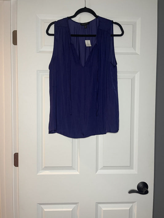 Banana Republic sleeveless blouse violet large nwt