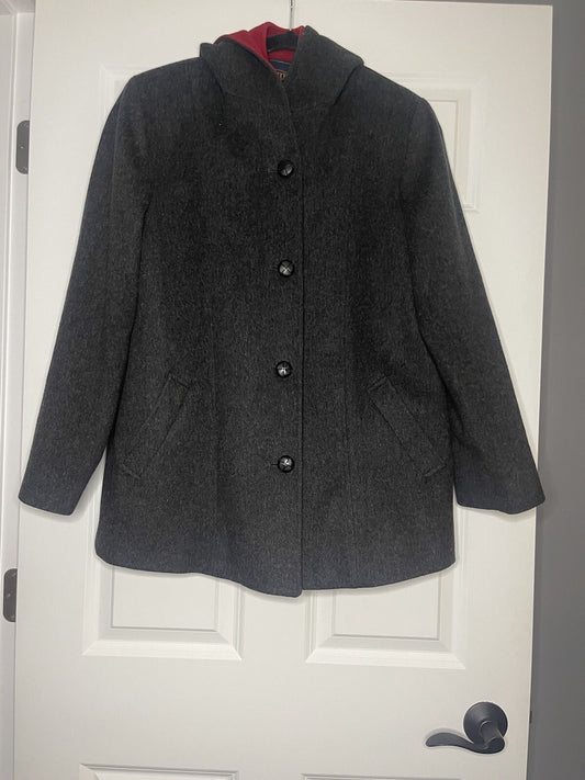 Pendleton Wool Coats With Good  Size 10 Red And Gray 
