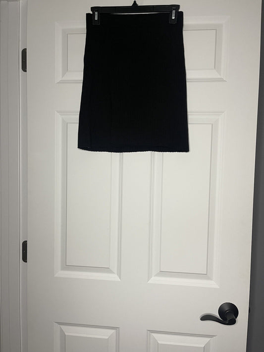 Free people small ribbed skirt black