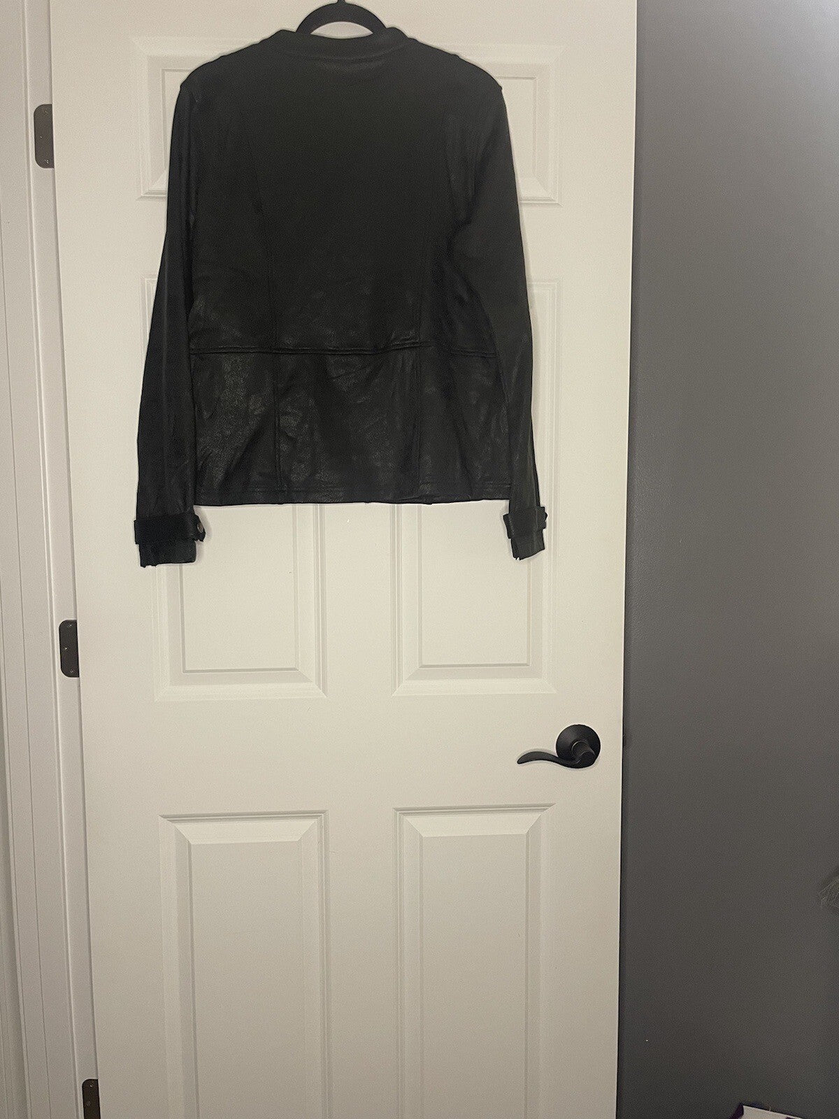 Grace And Lace Jacket Large Black Gray Metallic Look 