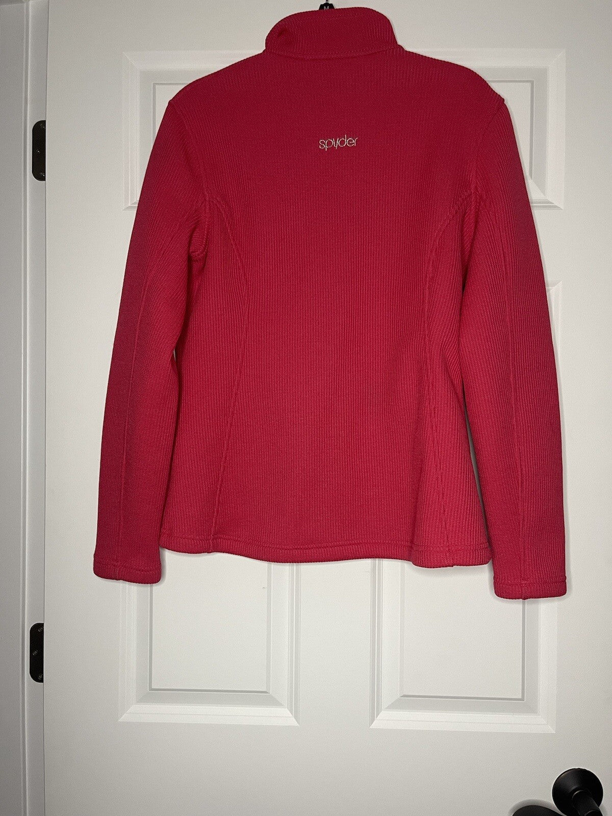 Spyder core full zip up sweater large pink 