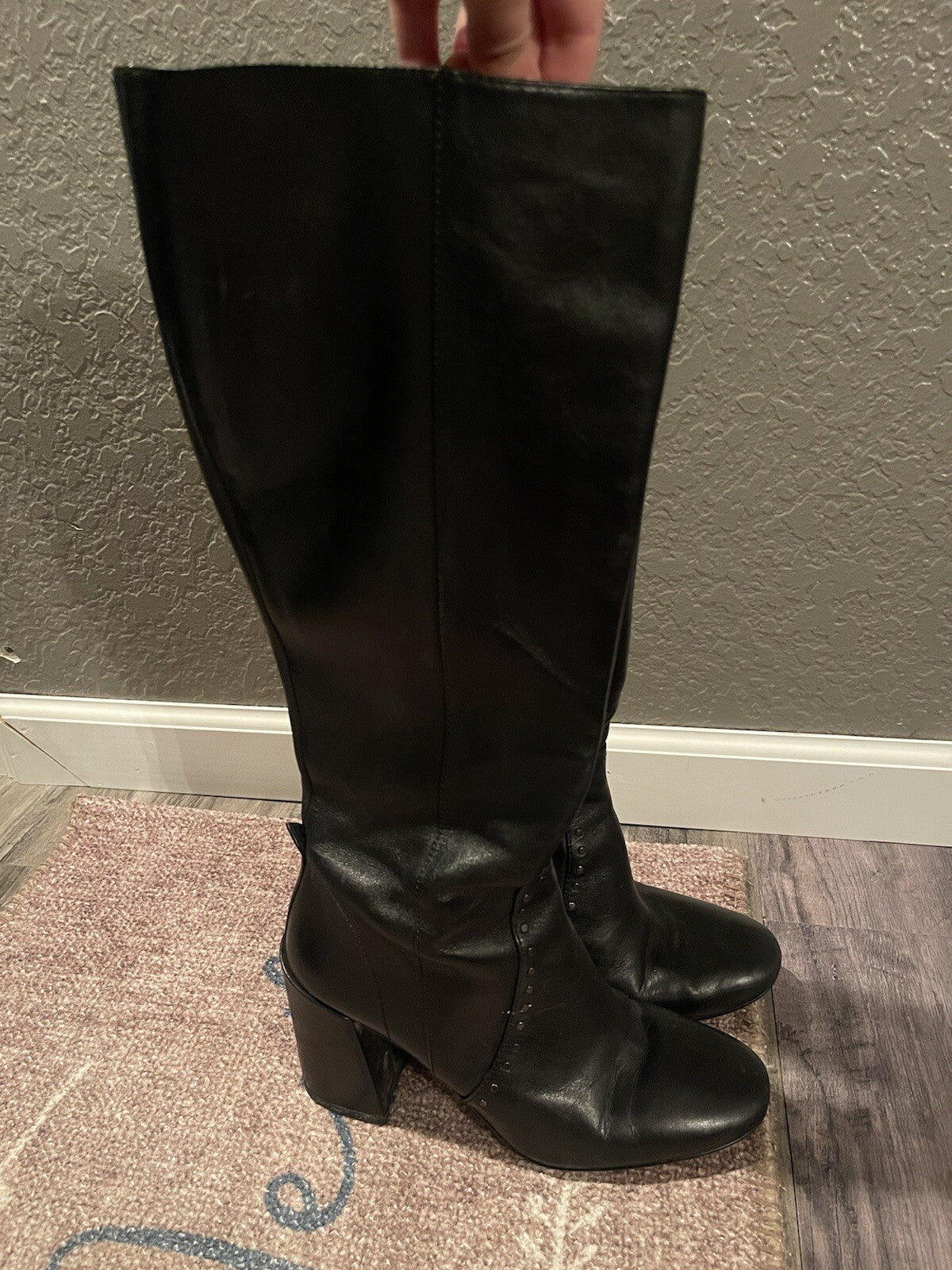 Coach Tall Black Womens Boots Size 10 Leather