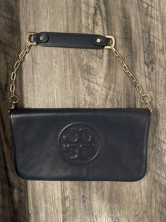 Tory Burch Blue Shoulder Bag In Excellent Condition