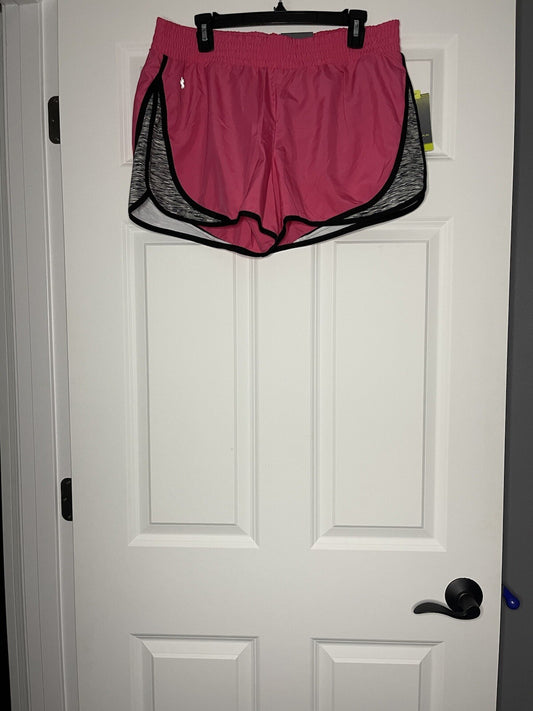 Tek gear shorts with liner large pink black white nwt