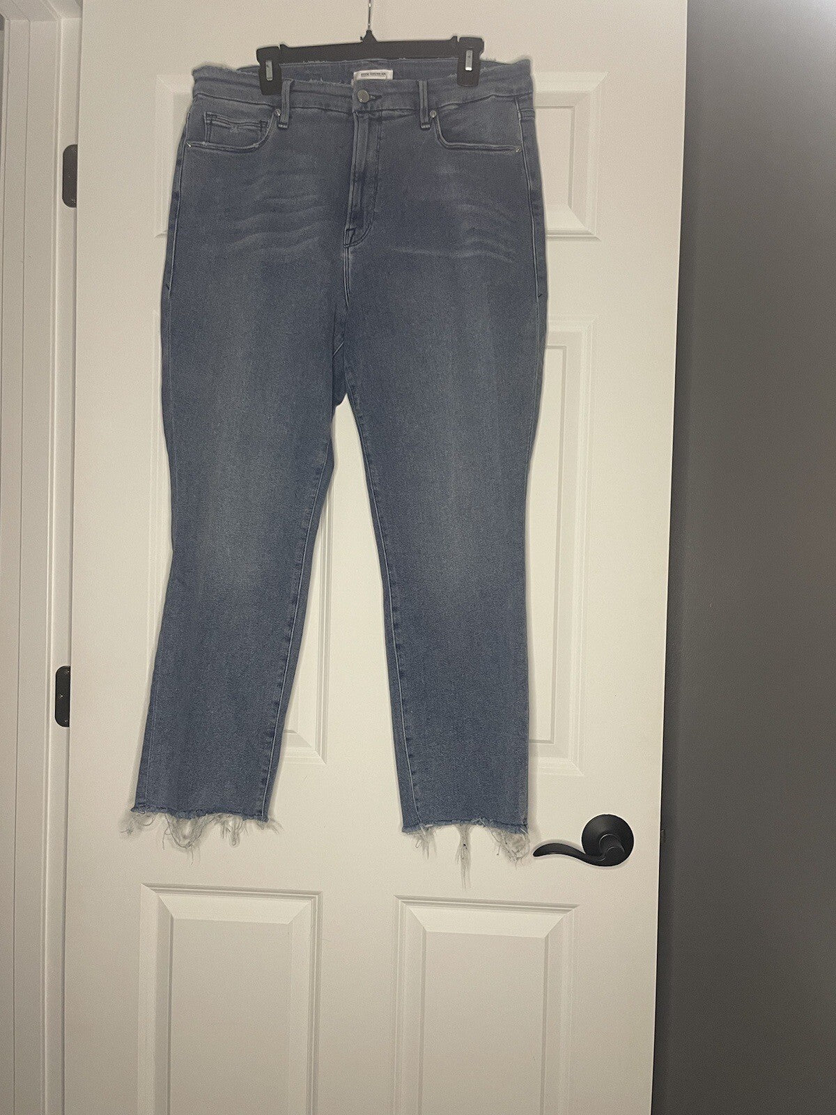 Good American Good Straight Jeans Size 16 Blue