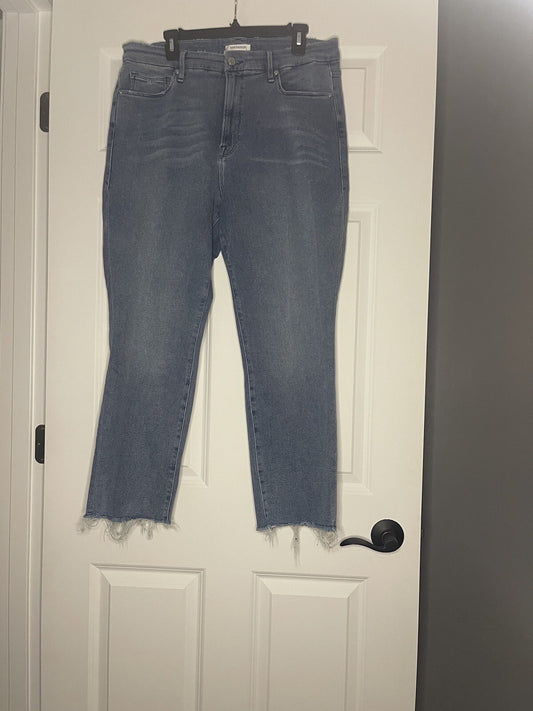 Good American Good Straight Jeans Size 16 Blue