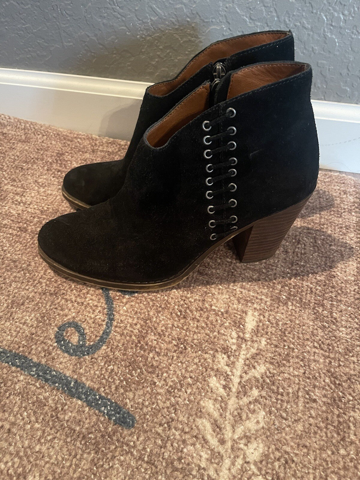 Lucky brand booties size 8 black 