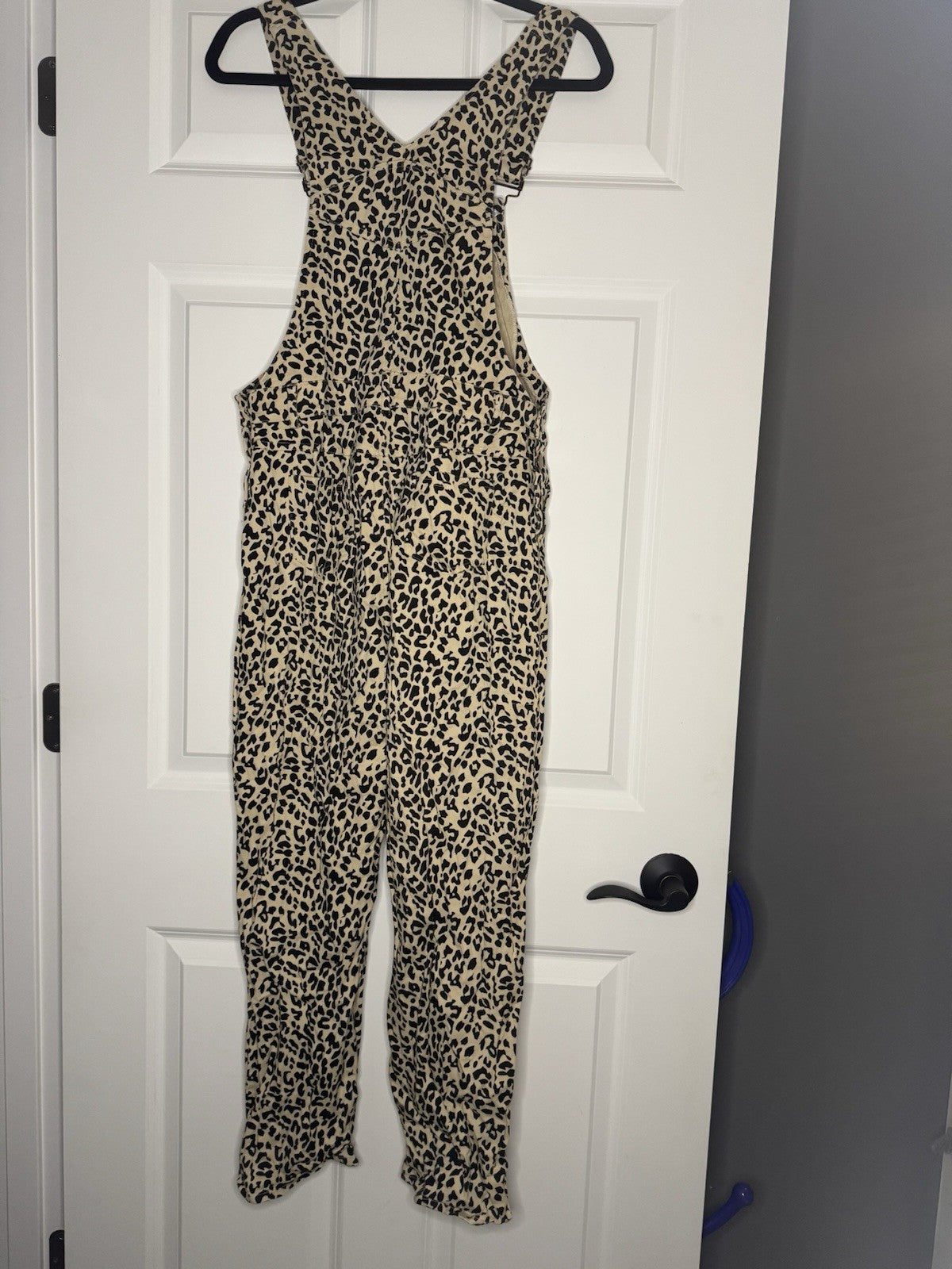 Sugarlips Overalls Small Cream Black Animal Print